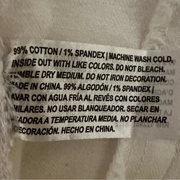 SUN CRUISER White Cotton Button Up Jacket Women’s Size Medium - Picture 6 of 11